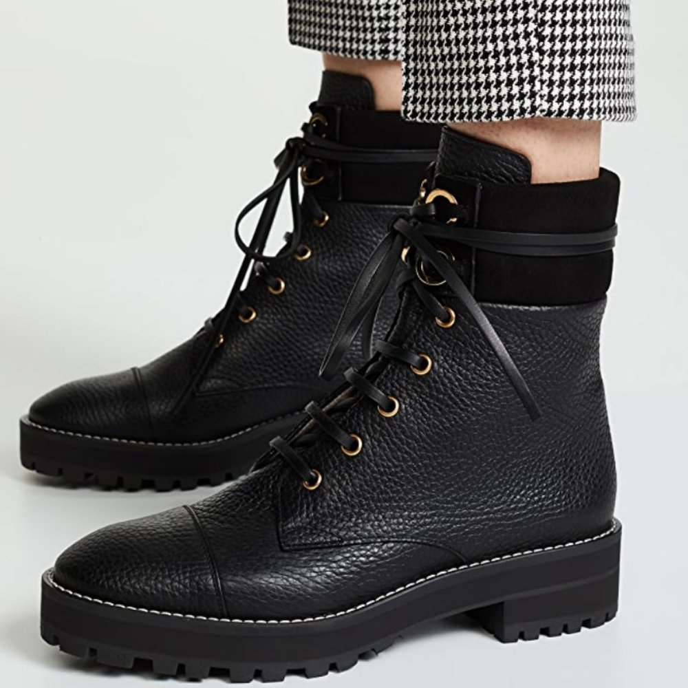 Stuart Weitzman Combat Boots
